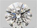 Natural Diamond 0.44 Carats, Round with Very Good Cut, H Color, VVS2 Clarity and Certified by GIA