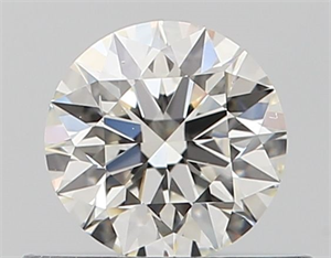 Picture of Natural Diamond 0.44 Carats, Round with Very Good Cut, H Color, VVS2 Clarity and Certified by GIA