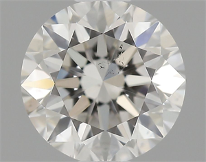 Picture of Natural Diamond 0.50 Carats, Round with Very Good Cut, I Color, SI1 Clarity and Certified by GIA