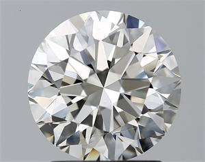 Picture of Natural Diamond 2.00 Carats, Round with Excellent Cut, J Color, VS2 Clarity and Certified by GIA