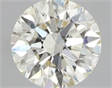 Natural Diamond 0.42 Carats, Round with Excellent Cut, J Color, VS1 Clarity and Certified by IGI