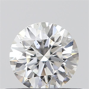 Picture of Natural Diamond 0.41 Carats, Round with Excellent Cut, F Color, SI2 Clarity and Certified by GIA