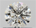 Natural Diamond 0.53 Carats, Round with Excellent Cut, J Color, SI2 Clarity and Certified by GIA