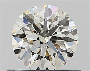 Picture of Natural Diamond 0.53 Carats, Round with Excellent Cut, J Color, SI2 Clarity and Certified by GIA