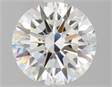 Natural Diamond 2.06 Carats, Round with Excellent Cut, J Color, VVS1 Clarity and Certified by GIA