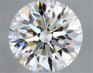 Picture of Natural Diamond 0.52 Carats, Round with Excellent Cut, I Color, SI2 Clarity and Certified by GIA