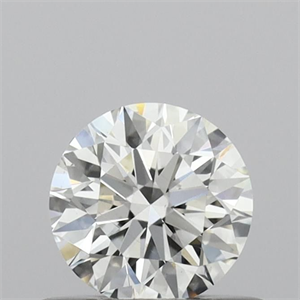 Picture of Natural Diamond 0.45 Carats, Round with Excellent Cut, I Color, VS2 Clarity and Certified by GIA