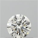 Natural Diamond 0.40 Carats, Round with Excellent Cut, H Color, VS1 Clarity and Certified by IGI