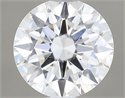 Natural Diamond 0.40 Carats, Round with Excellent Cut, D Color, I1 Clarity and Certified by GIA