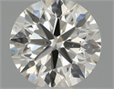 Natural Diamond 0.41 Carats, Round with Excellent Cut, H Color, SI1 Clarity and Certified by IGI