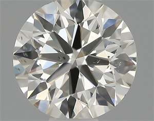 Picture of Natural Diamond 0.41 Carats, Round with Excellent Cut, H Color, SI1 Clarity and Certified by IGI