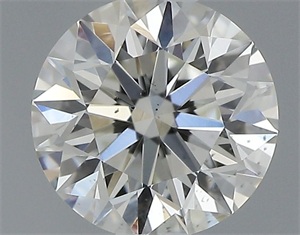 Picture of Natural Diamond 0.57 Carats, Round with Excellent Cut, J Color, SI1 Clarity and Certified by GIA