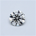 Natural Diamond 0.40 Carats, Round with Very Good Cut, I Color, SI2 Clarity and Certified by GIA