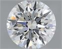 Natural Diamond 0.53 Carats, Round with Excellent Cut, J Color, VS1 Clarity and Certified by GIA