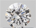 Natural Diamond 0.40 Carats, Round with Excellent Cut, D Color, VS2 Clarity and Certified by GIA