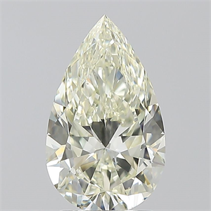 Picture of Natural Diamond 1.70 Carats, Pear with  Cut, K Color, VS2 Clarity and Certified by IGI