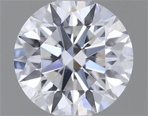 Picture of Natural Diamond 0.40 Carats, Round with Excellent Cut, D Color, SI1 Clarity and Certified by GIA