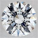 Natural Diamond 0.41 Carats, Round with Excellent Cut, D Color, I1 Clarity and Certified by GIA