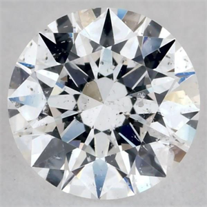 Picture of Natural Diamond 0.41 Carats, Round with Excellent Cut, D Color, I1 Clarity and Certified by GIA