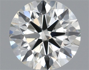 Picture of Natural Diamond 0.51 Carats, Round with Excellent Cut, I Color, VS2 Clarity and Certified by IGI