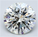 Natural Diamond 3.01 Carats, Round with Excellent Cut, K Color, VS1 Clarity and Certified by GIA