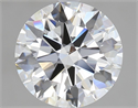 Natural Diamond 3.12 Carats, Round with Excellent Cut, G Color, SI1 Clarity and Certified by GIA