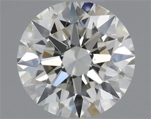 Picture of Natural Diamond 0.55 Carats, Round with Excellent Cut, I Color, VS1 Clarity and Certified by IGI