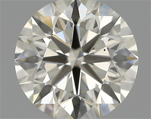 Picture of Natural Diamond 0.57 Carats, Round with Excellent Cut, J Color, VS2 Clarity and Certified by IGI