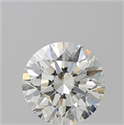 Natural Diamond 4.02 Carats, Round with Excellent Cut, K Color, VVS2 Clarity and Certified by GIA