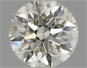 Natural Diamond 0.51 Carats, Round with Excellent Cut, H Color, SI1 Clarity and Certified by IGI