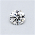 Natural Diamond 0.41 Carats, Round with Excellent Cut, G Color, SI2 Clarity and Certified by GIA