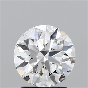 Picture of Natural Diamond 2.00 Carats, Round with Excellent Cut, E Color, SI2 Clarity and Certified by GIA