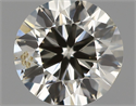 Natural Diamond 0.70 Carats, Round with Very Good Cut, K Color, SI1 Clarity and Certified by IGI