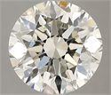 Natural Diamond 3.00 Carats, Round with Excellent Cut, I Color, IF Clarity and Certified by IGI