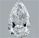 Natural Diamond 0.90 Carats, Pear with  Cut, D Color, VS1 Clarity and Certified by GIA