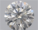 Natural Diamond 0.41 Carats, Round with Excellent Cut, H Color, SI2 Clarity and Certified by GIA