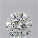 Natural Diamond 2.51 Carats, Round with Excellent Cut, H Color, SI2 Clarity and Certified by GIA