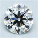 Natural Diamond 2.01 Carats, Round with Very Good Cut, D Color, VS2 Clarity and Certified by GIA