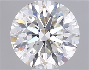 Picture of Natural Diamond 0.56 Carats, Round with Excellent Cut, J Color, SI1 Clarity and Certified by GIA