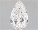 Natural Diamond 2.01 Carats, Pear with  Cut, D Color, VVS1 Clarity and Certified by GIA