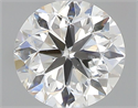 Natural Diamond 0.50 Carats, Round with Very Good Cut, F Color, SI1 Clarity and Certified by GIA