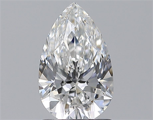 Picture of Natural Diamond 1.07 Carats, Pear with  Cut, E Color, VVS1 Clarity and Certified by GIA