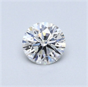 Natural Diamond 0.41 Carats, Round with Excellent Cut, G Color, VVS2 Clarity and Certified by GIA