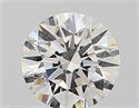 Natural Diamond 0.40 Carats, Round with Excellent Cut, H Color, VVS2 Clarity and Certified by GIA