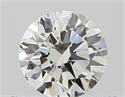 Natural Diamond 0.40 Carats, Round with Very Good Cut, I Color, VVS2 Clarity and Certified by GIA