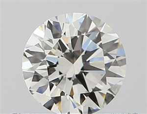 Picture of Natural Diamond 0.40 Carats, Round with Very Good Cut, I Color, VVS2 Clarity and Certified by GIA