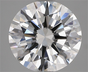 Picture of Natural Diamond 2.71 Carats, Round with Excellent Cut, E Color, VS2 Clarity and Certified by GIA