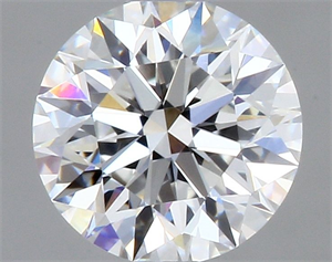 Picture of Natural Diamond 0.41 Carats, Round with Excellent Cut, F Color, VS2 Clarity and Certified by GIA