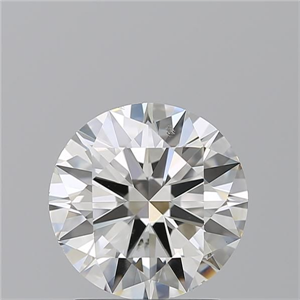 Picture of Natural Diamond 2.01 Carats, Round with Excellent Cut, H Color, SI1 Clarity and Certified by GIA