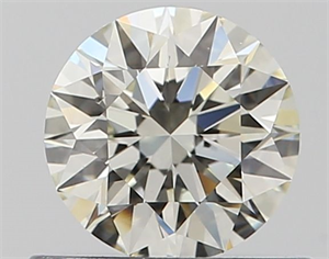 Picture of Natural Diamond 0.56 Carats, Round with Excellent Cut, K Color, SI1 Clarity and Certified by GIA